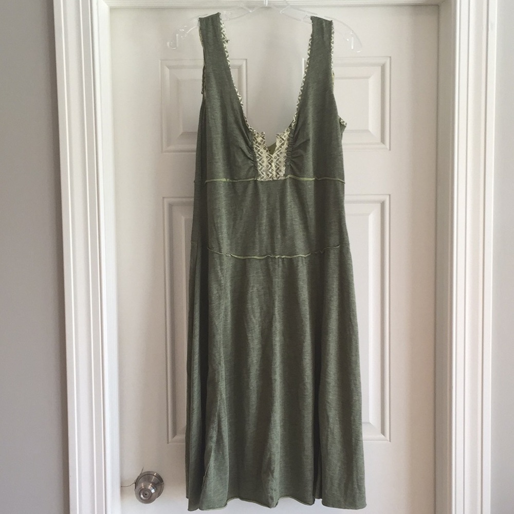 Free people Green sleeveless dress